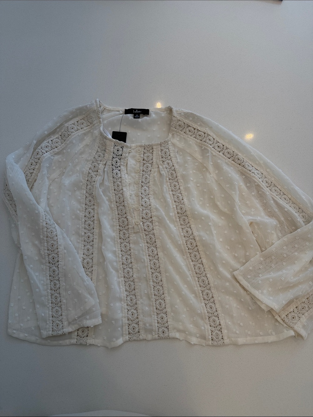 Lulus cropped blouse